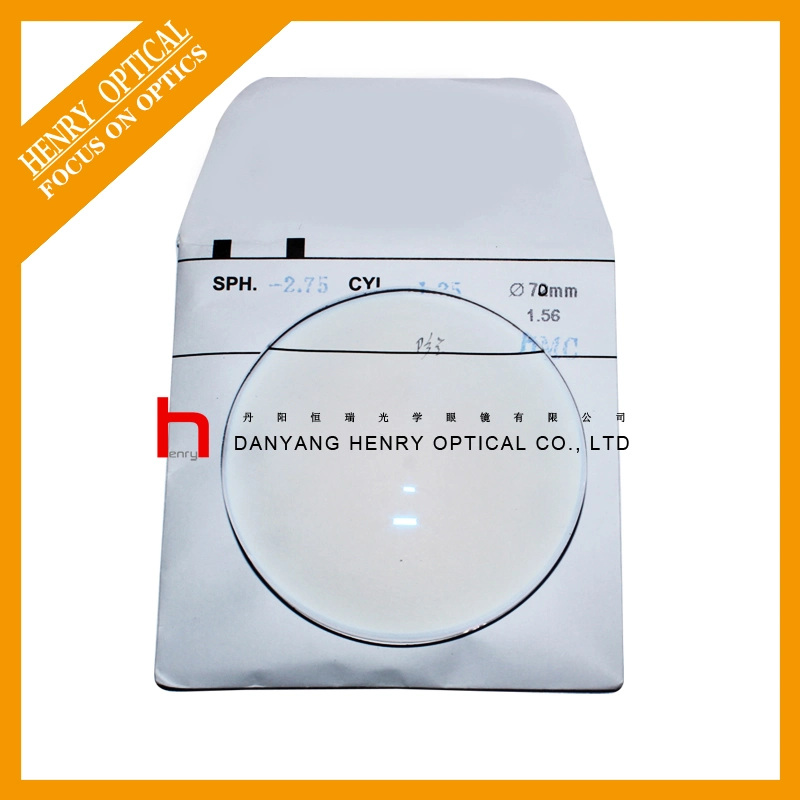 1.56 70mm Single Vison Optical Lens Blue Cut Hmc EMI