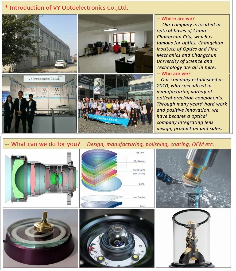 CaF2 Crystal Plano Concave Cylindrical Lens