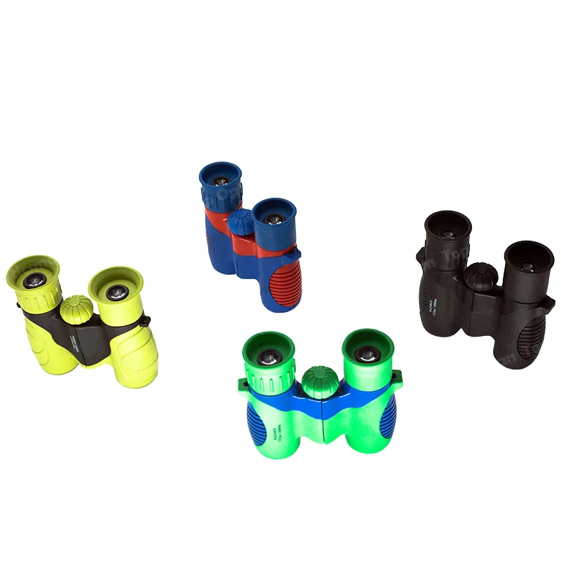 Custom Rubber Color Compact Children Binoculars 8X Rubber Binoculars