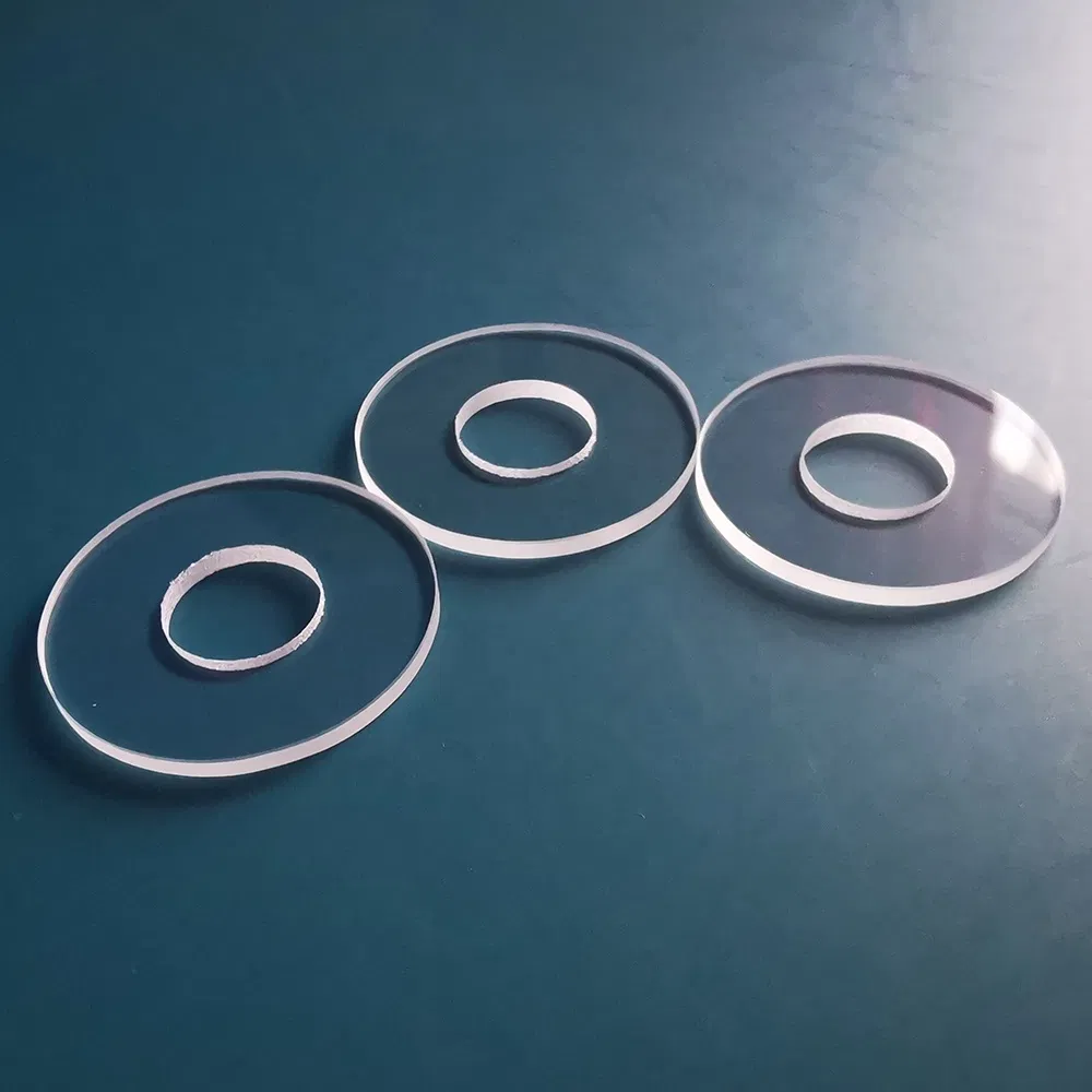 Fused Silica Corning 7980 0f Grade Optical Grade with Hole Windows Lens