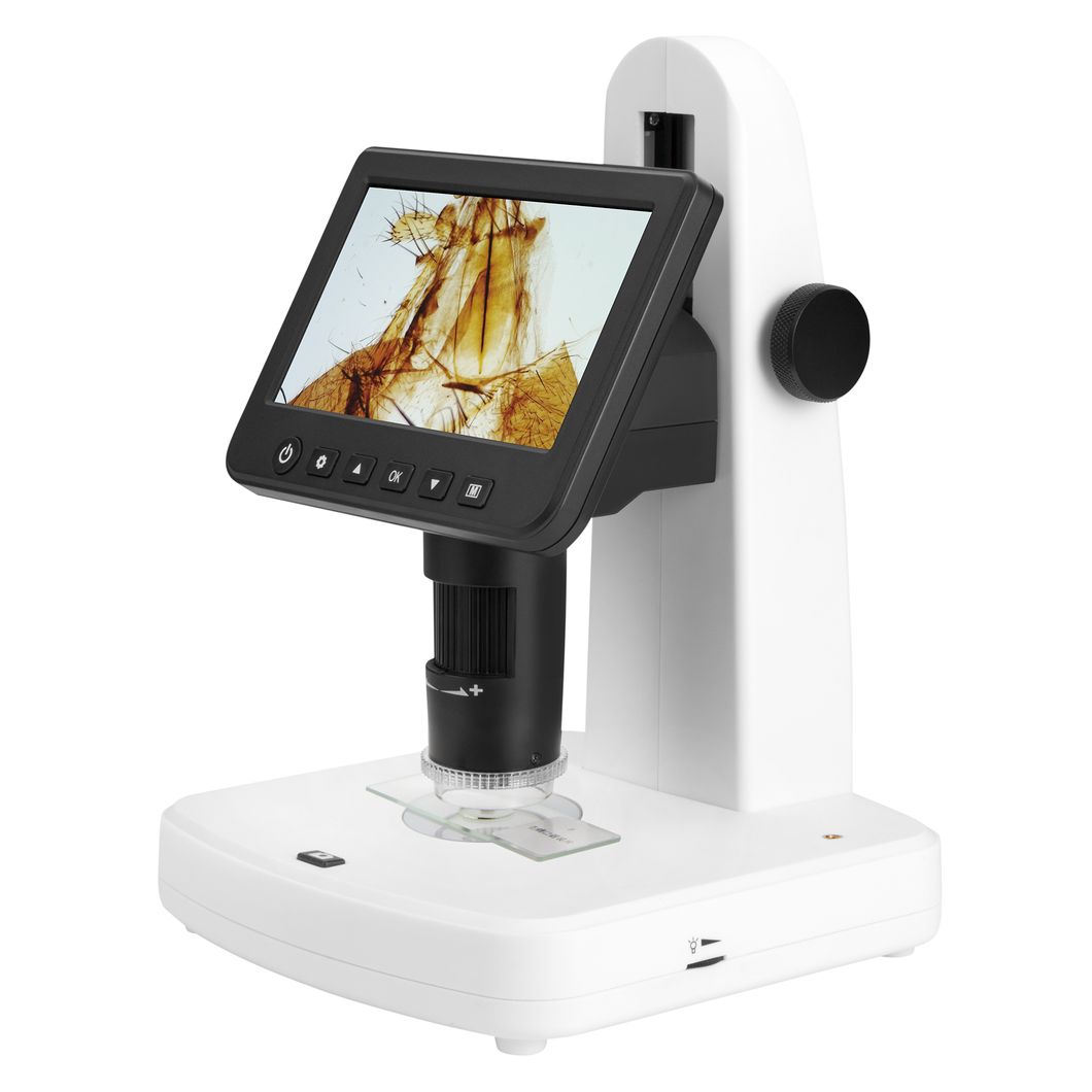 Newest 1080P 5 Inch LCD Microscope, Portable Digital Switchable Polarizing Microscope