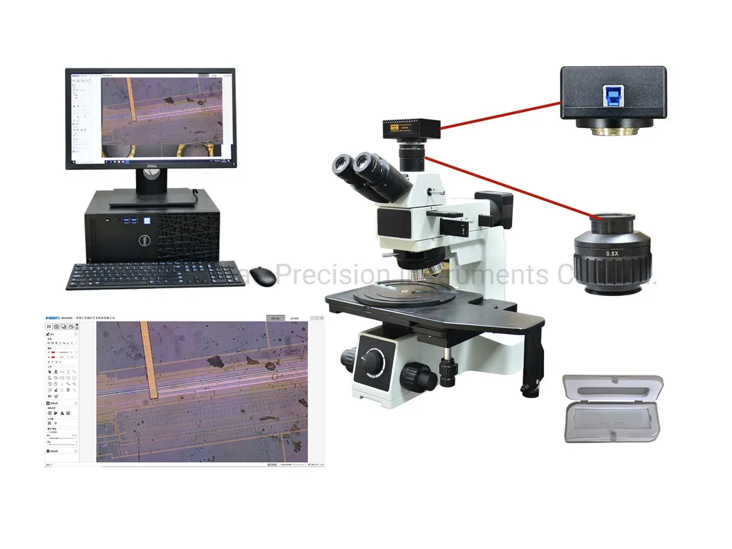 Professional Lab Transmission Polarizing Microscope with Digital Camera Intc-LV11