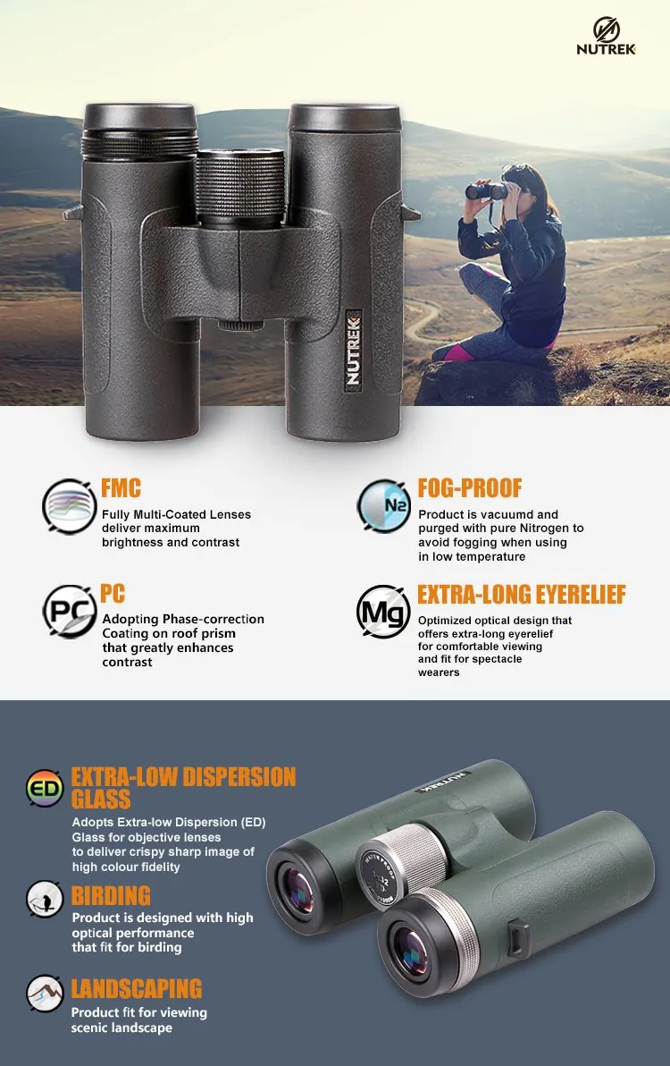 Trekore 8X42 ED Glass Wholesale Hunting Scope Shooting Binocular