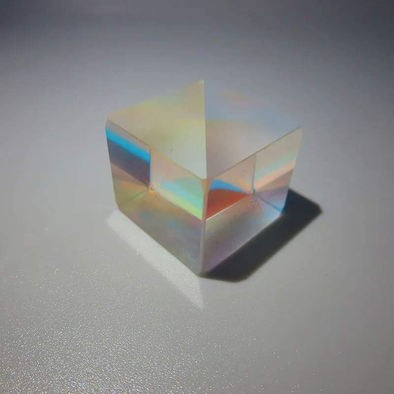 X-Cube Prism Combine Colorful Prism Four-Sided Bright Light Stained Glass Beam Splitter Optical Instruments 20/22/25/28/30/34mm